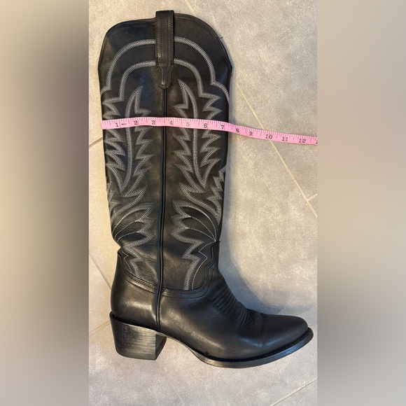 Tecovas Women's Black and Gray Heeled Boots - Picture 2 of 11